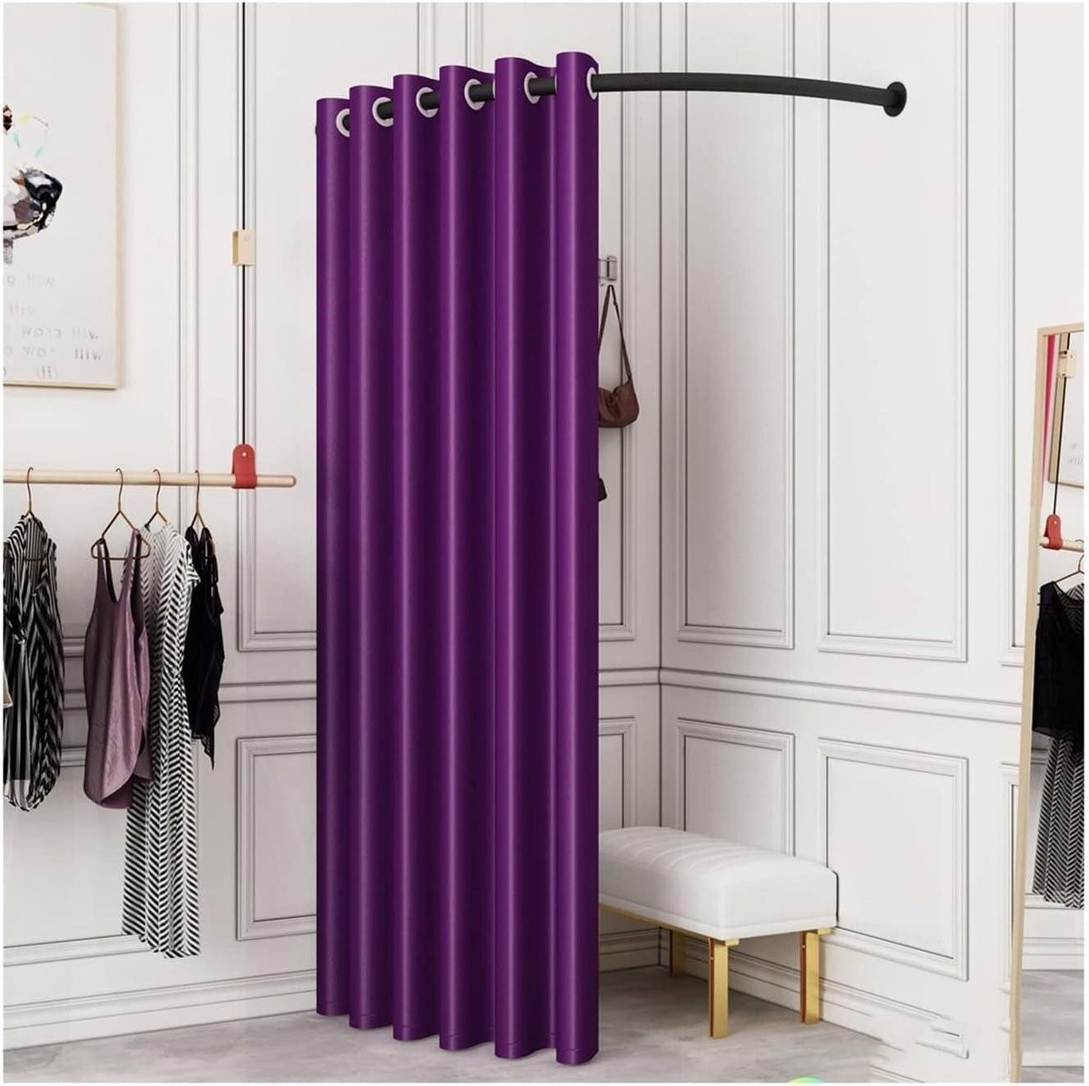 Draagbare kleedkamer privacy tent met stevig stalen frame, 120 cm, veelkleurig