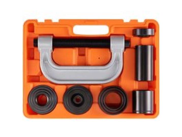 VEVOR 10tlg Traggelenk Kugelgelenk Abzieher Kugelgelenk Ausdrücker Satz, 360 x 285 x 70 mm Universal Kugelgelenk Auspresswerkzeug Set Kohlenstoffstahl Kfz Werkzeug Satz mit Kasten Kugelgelenkabzieher
