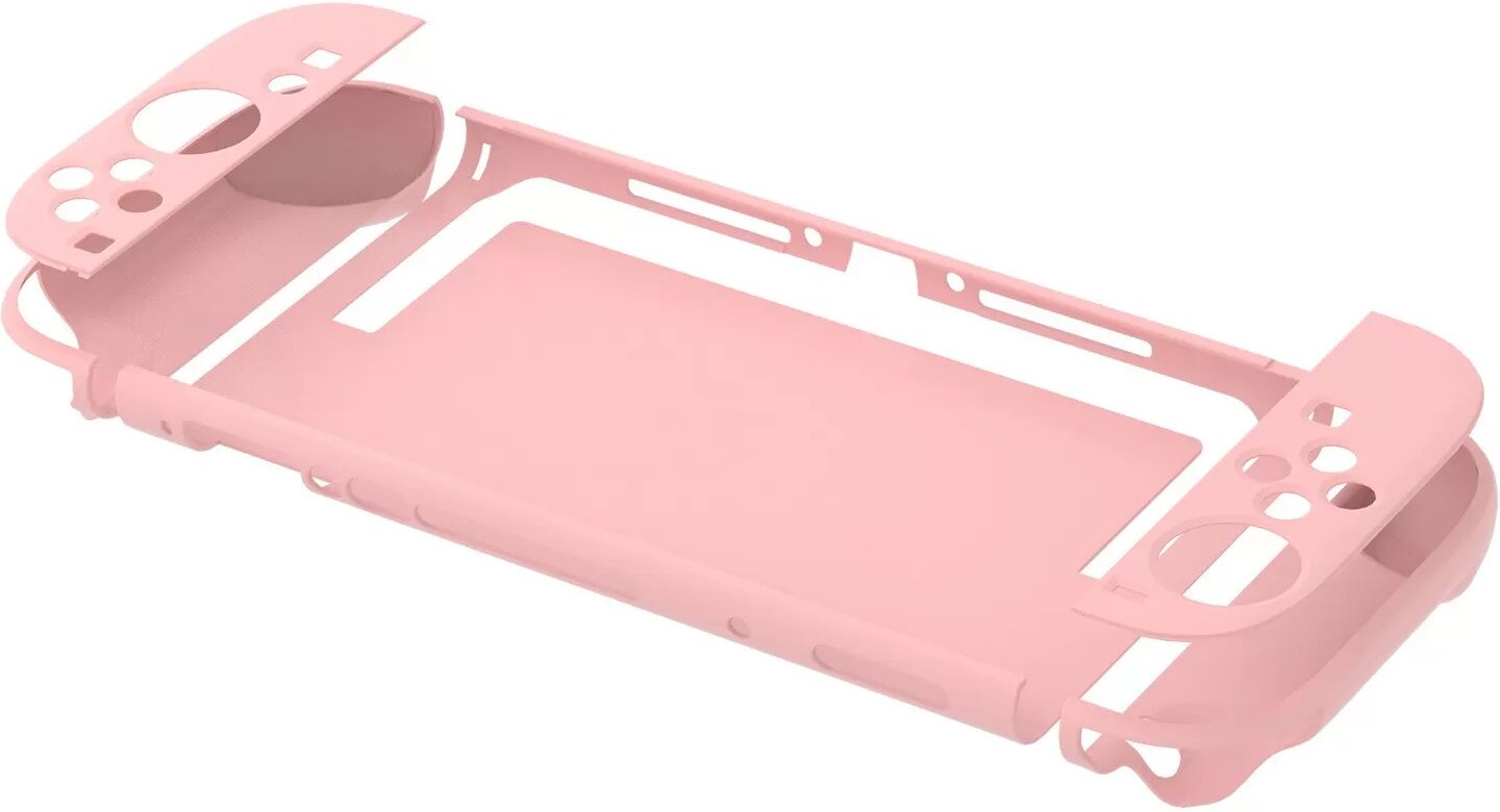 INF Schützende PC-Hartschalen-Hülle kompatibel mit Nintendo Switch 2 Konsole - Kristallklare Abdeckung Rosa
