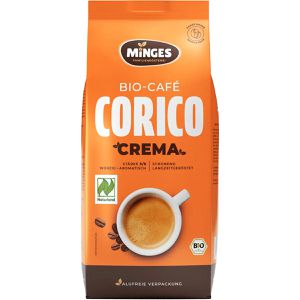Minges Kaffee Corico Crema, BIO, ganze Bohnen, Arabica & Robusta, 500 g