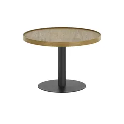 Höffner Home Couchtisch  Megesheim , holzfarben , Maße (cm): H: 40  Ø: 60