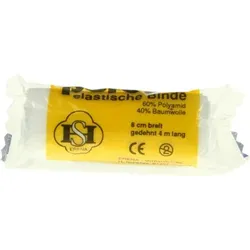 PORENA elastische Binde 8cm weiß mit Cello 1 St Binden