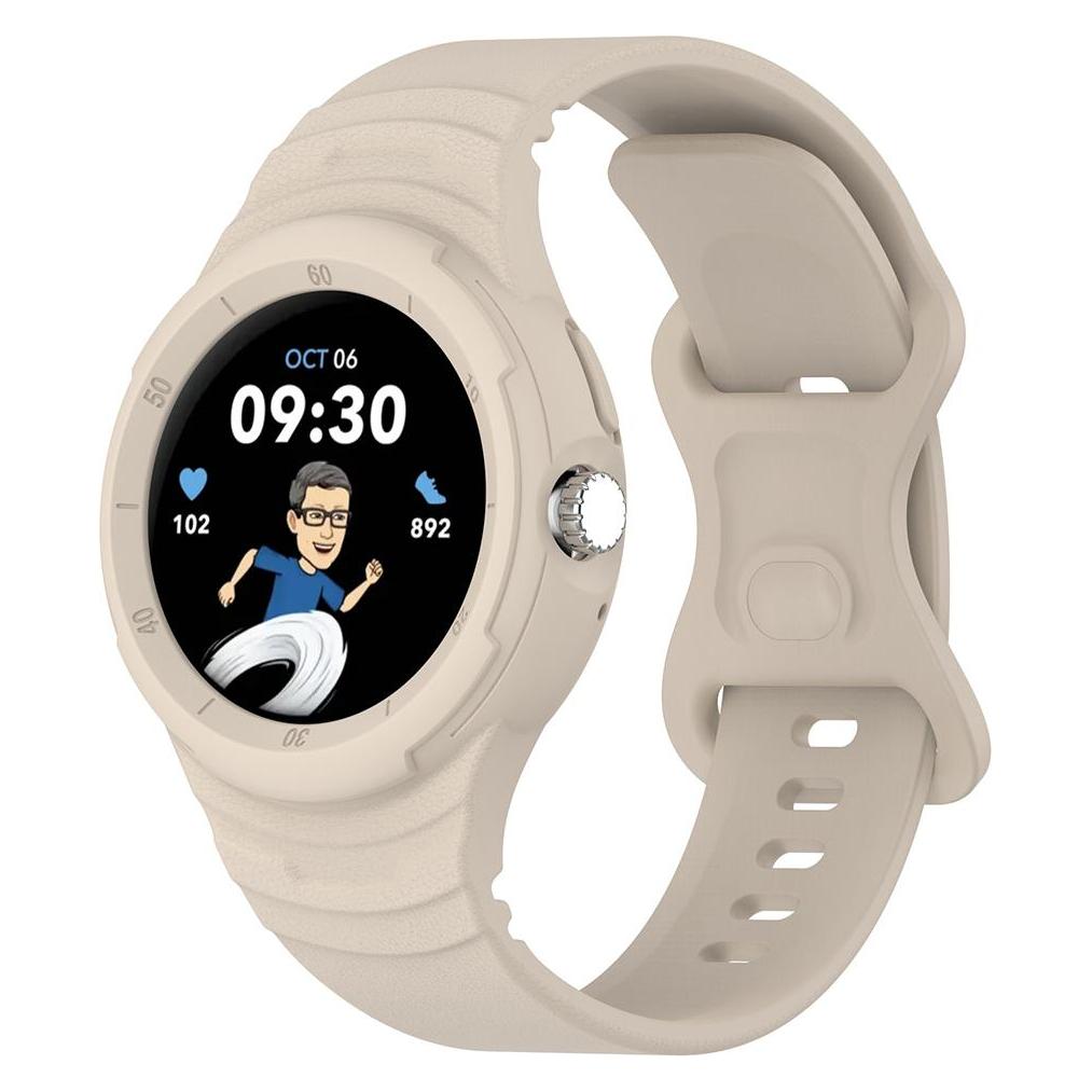 Techsuit - Watchband (W066) - Google Pixel Watch / Watch 2 / Watch 3 41mm - Beige (41 mm, Silicone) (56361679)