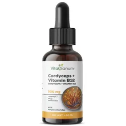 VitaSanum® Cordyceps + Vitamin B12 Liquid – 3 ml Tagesportion