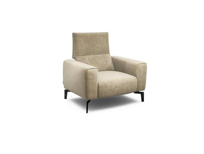 Sensoo Sessel Cosy, Sand, Metall, 110x85x86-94 cm, Stoffauswahl, Wohnzimmer, Sessel, Sonstige Sessel