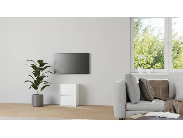 Schlichte Nachtkommode nach Maß MDF Beschichtet MDF Weiß matt