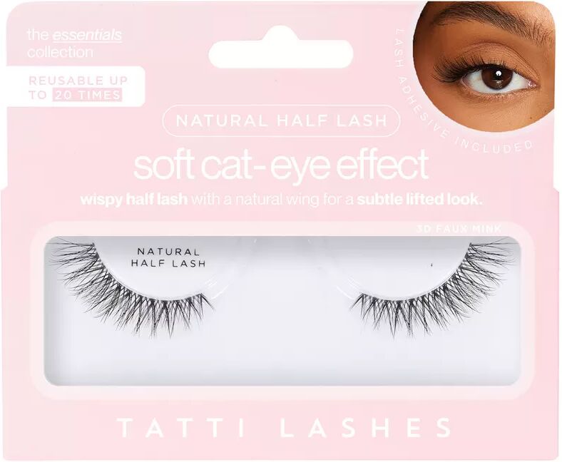 Tatti Lashes - Natural Half Lash – Wiederverwendbare Half-Lash-Wimpern, 1 Paar