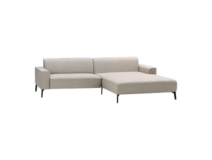 Ecksofa Riva, Johann Jakob, hellgrau, Textil