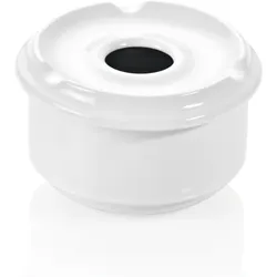 24x Windaschenbecher Ø 10 cm weiß, Porzellan