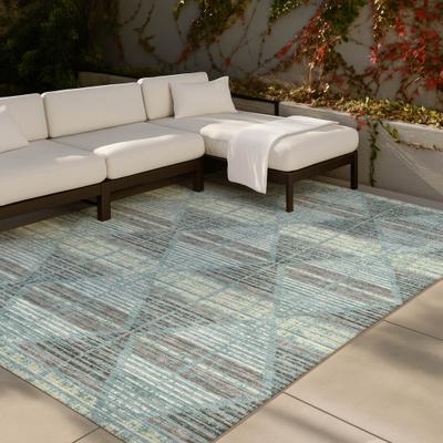 Addison Rugs Machine Washable Indoor/ Outdoor Modern Ovid Chantille Rug