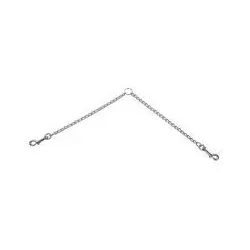 Leine doppelführer Metall 2,5mm Glieder, 60cm lang