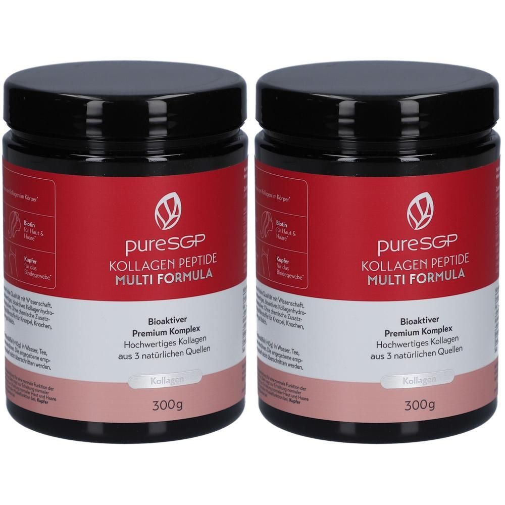 Puresgp Kollagen Peptide Multi Formula Pulver 2x 2x300 g
