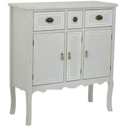 HOLZ-SIDEBOARD mit 3 schubladen und 3 türen 90x38x98 cm