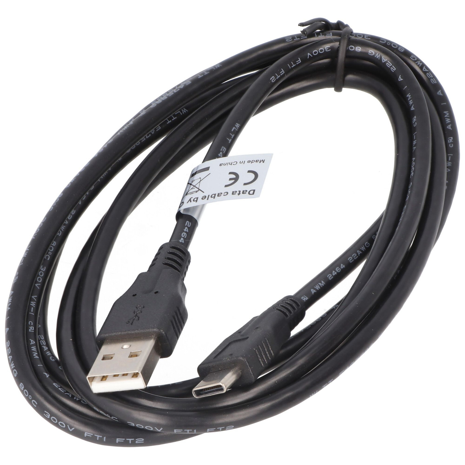 AccuCell USB-C naar USB-A datakabel - 1,8 m