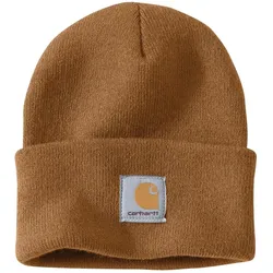 Carhartt Beanie Iconic A18 WatchCap Rippstrick Carhartt Brown