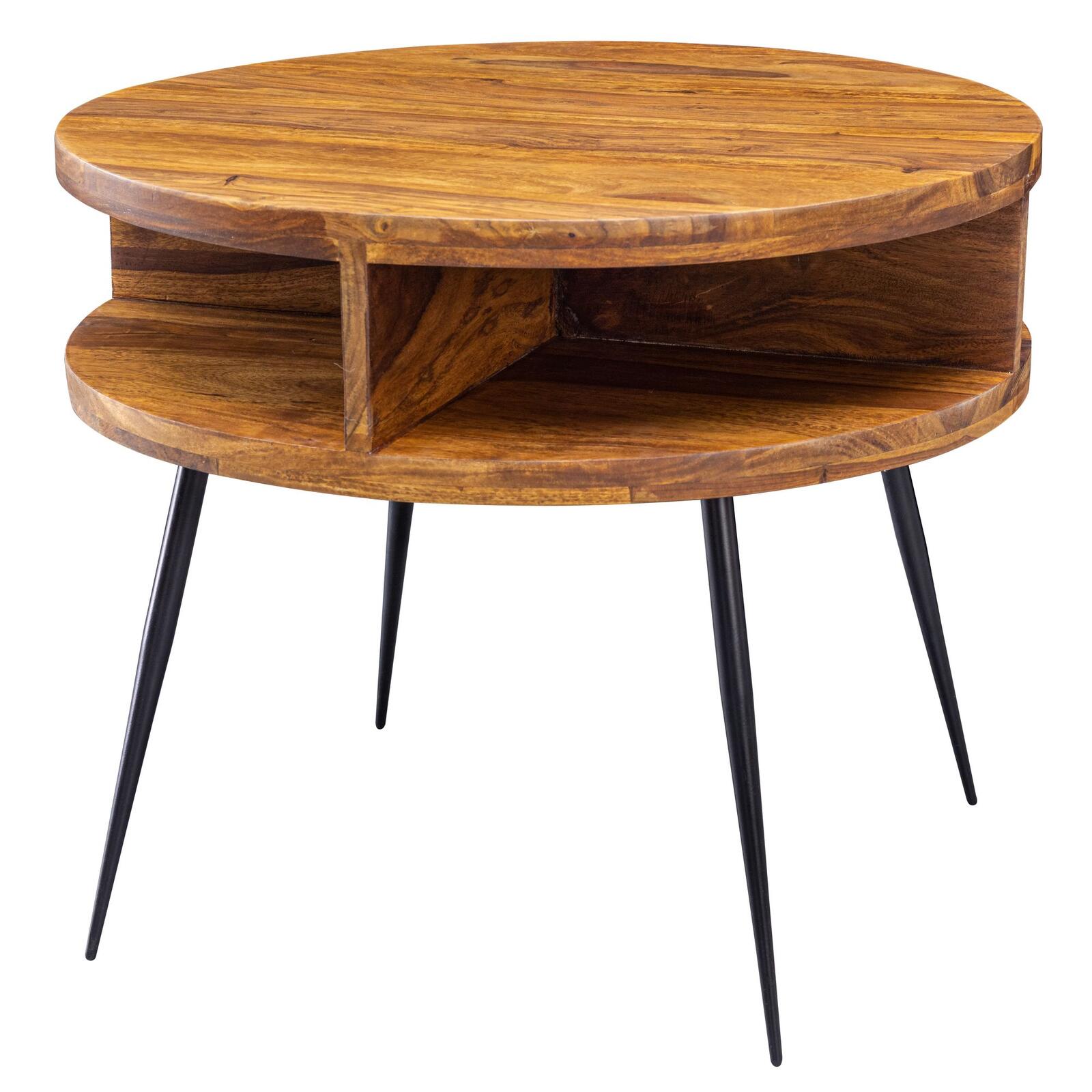 WOHNLING WL5.962 Couchtisch Sheesham 60 cm x 60 cm x 45 cm