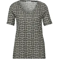 Street One T-Shirt - Damen - Gr. 38 - weiß/print