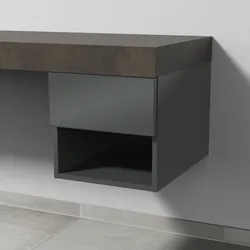 Sanipa Anbau-/Solitärschrank 2morrow (P2350) 340x350x520 Anthrazit-Glanz, P235079 P235079