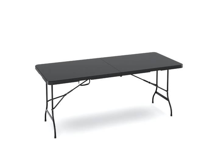 Campingtisch klappbar 180 x 75 cm schwarz