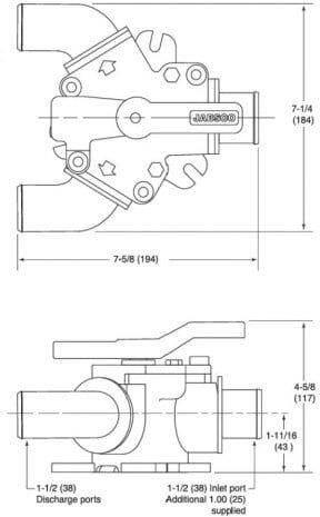 Jabsco 45490-1000 Valvola a Y 45490
