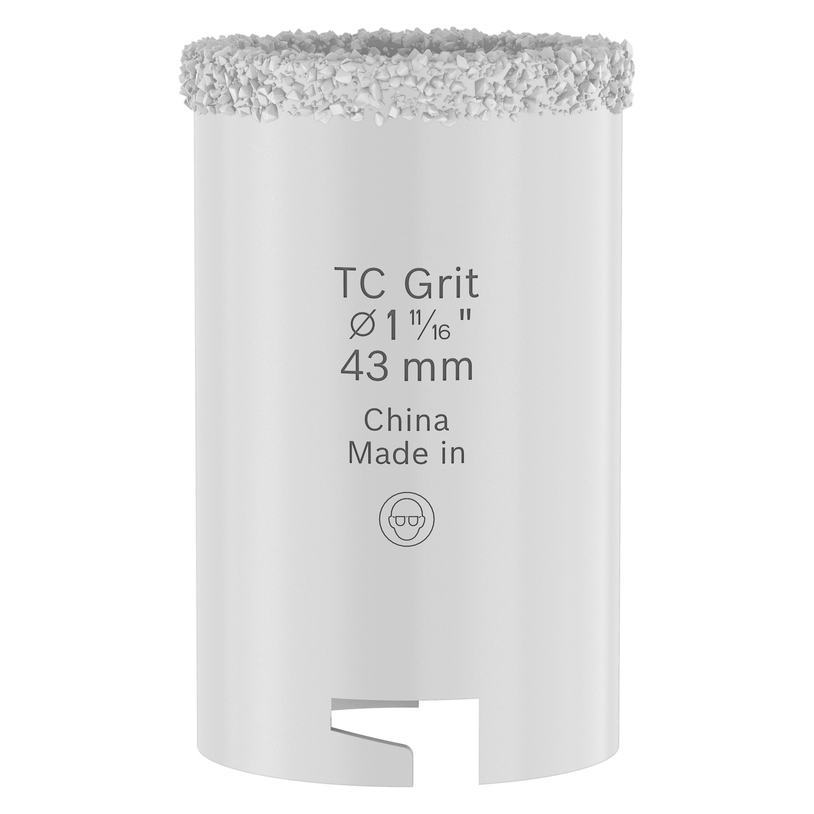Bosch Professional Zubehör Brick and Soft Tiles Arbored Lochsäge, 43 mm (43 mm) (2608594533)