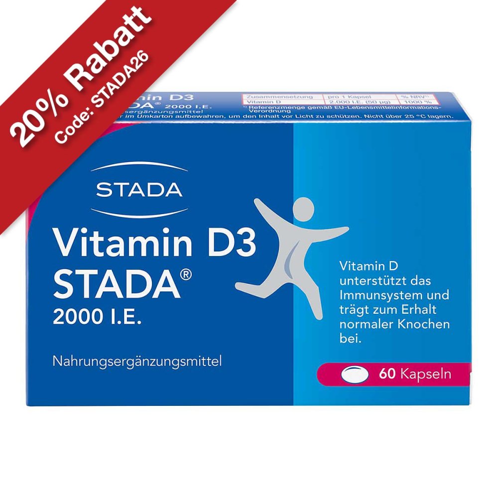 STADA Consumer Health Deutschland GmbH Vitamin D3 STADA 2000 internationale Einheiten Tabletten 17579286