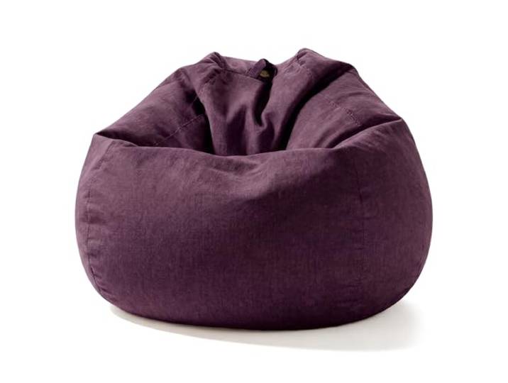 Aiire Relaxo Sitzsack Gaming mit Füllung - Bean Bag Chair für Erwachsene, Jungen und Kinder - Bodenkissen Grob, Chill Sessel für Kuschelecke – Sitzsäcke Violett