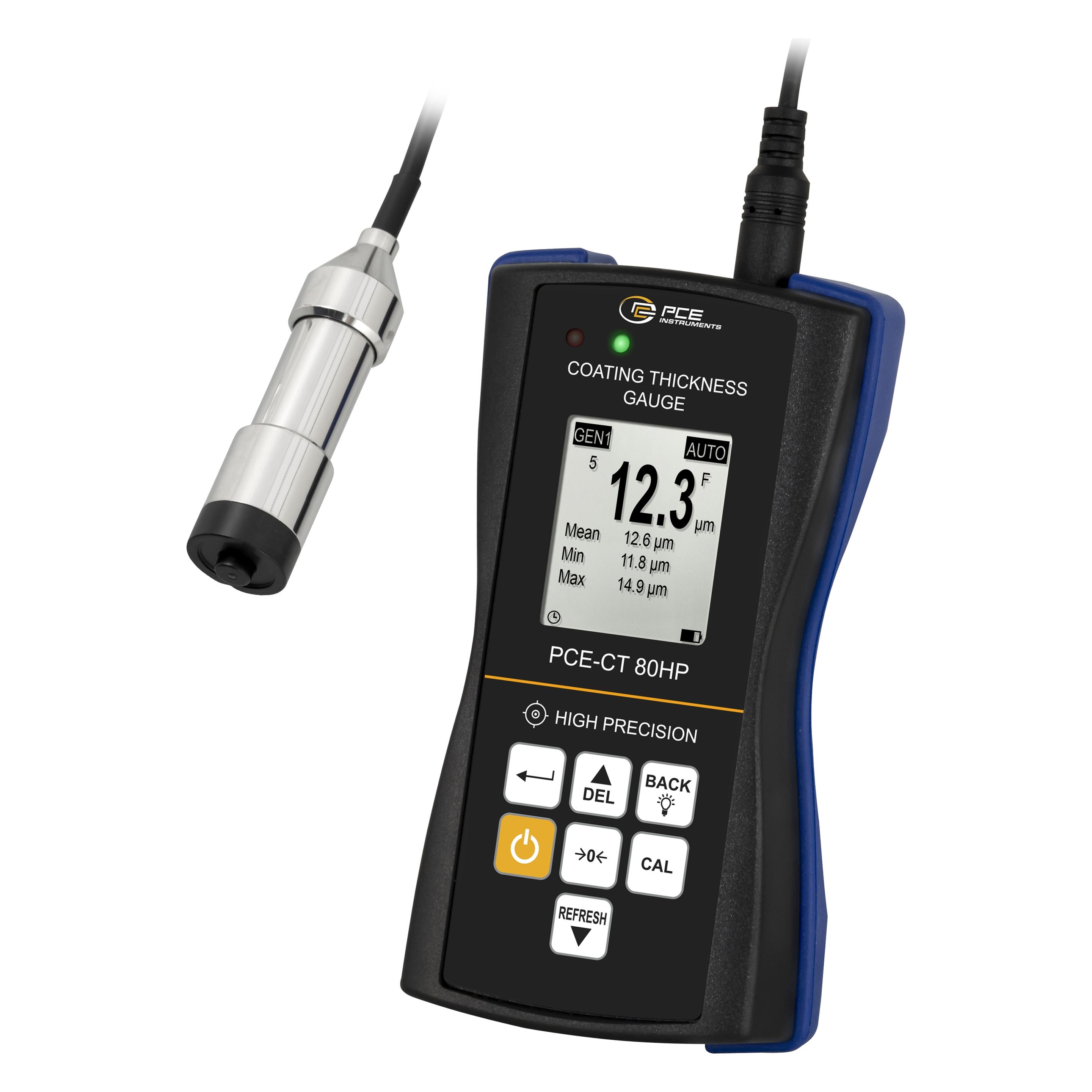 PCE Instruments PCE-CT 80HP-FN2D5 Schichtdicken-Messgerät 0 - 2500 µm (Schichtdickenmessgerät) (PCE-CT 80HP-FN2D5)