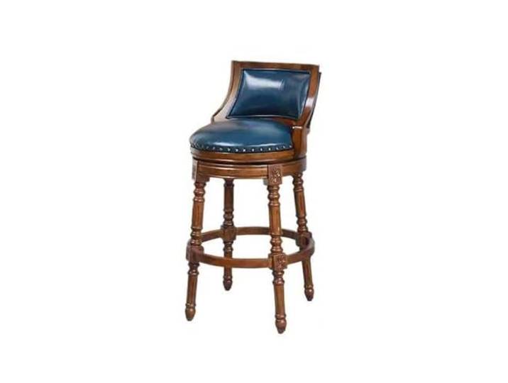 Barstühle Hoher Hocker, Rückenlehne, Bar, Drehstuhl, Barstuhl(Blue)