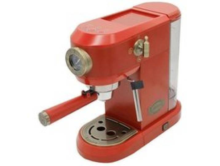 Machine à espresso - KAISER - KA 2005 - 19 bar - Design rétro - Couleur Bordeaux