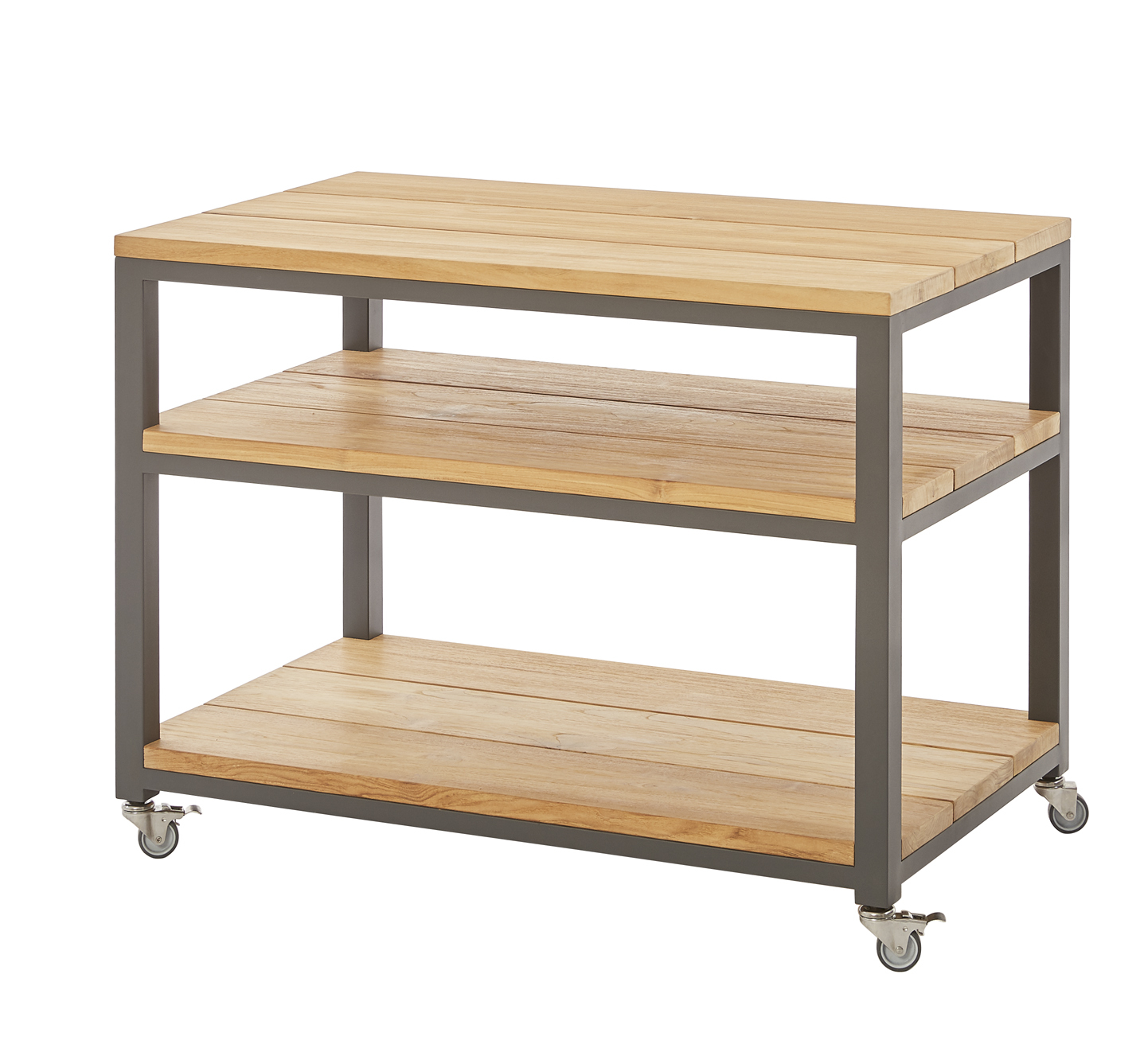 Diamond Garden Piazza Beistelltisch 100x60 cm Edelstahl/Recycled Teak