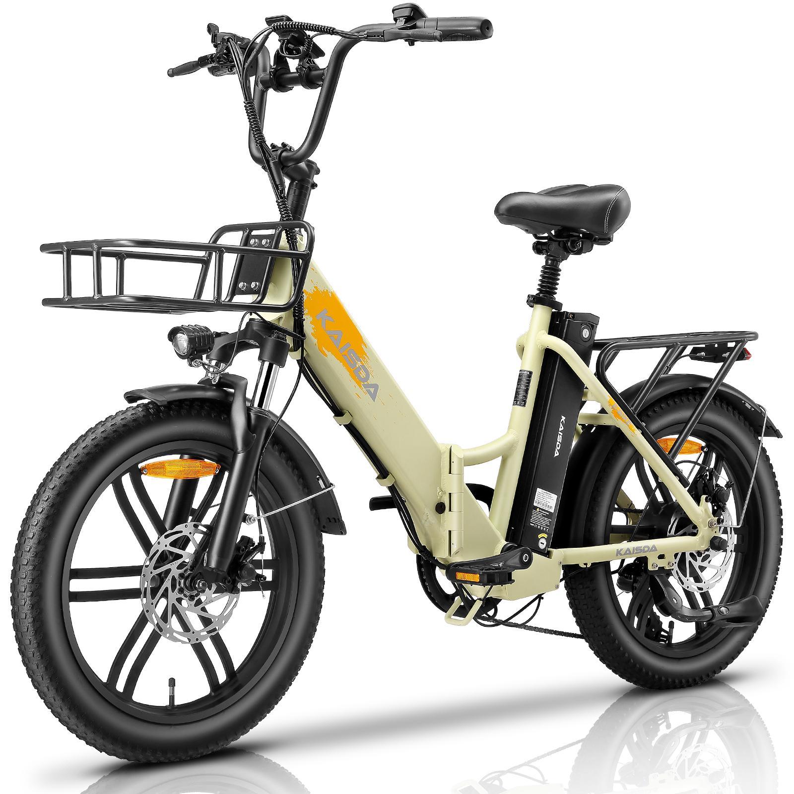 K201 Erwachsenen-All-Terrain-E-Bike, Doppelsystem-Akku 10,4Ah × 2, 250W Motor, breite All-Terrain-Reifen, mechanische Scheibenbremsen, max. 150 kg