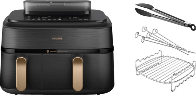 Philips 5000 Series Dual Basket NA552/00 Dubbellaagse kookset