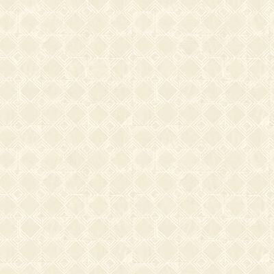 Chesapeake Button Block Taupe Geometric Wallpaper