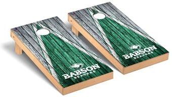 Skip's Garage Babson Beavers Weathered Cornhole Board Set