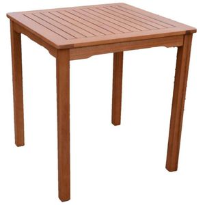 Garden-Pleasure Gartentisch PITTSBURGH, Eukalyptus, braun, 70 x 70 x 75 cm