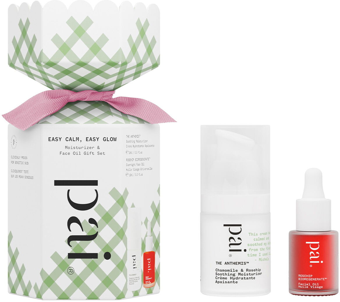 25ml Pai Easy Calm, Easy Glow Gift Set (Moisturiser 15ml + Facial Oil 10ml)