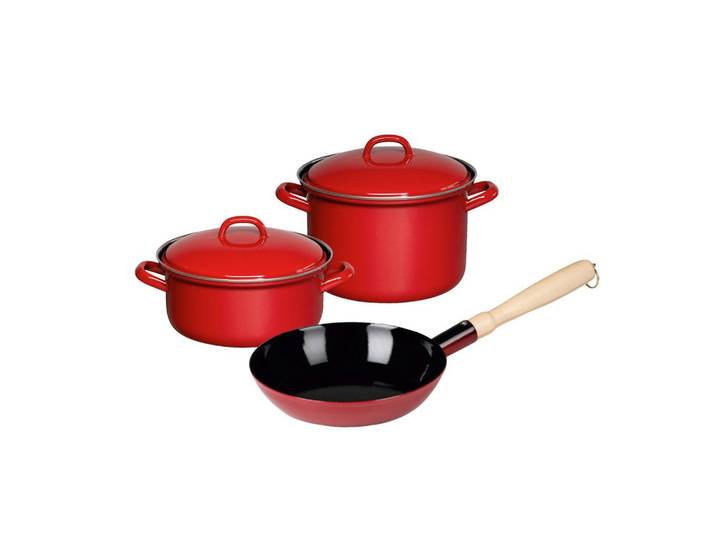 Riess Kochtopfset 5--Teilig. Eisen Induktion 1 Pfanne