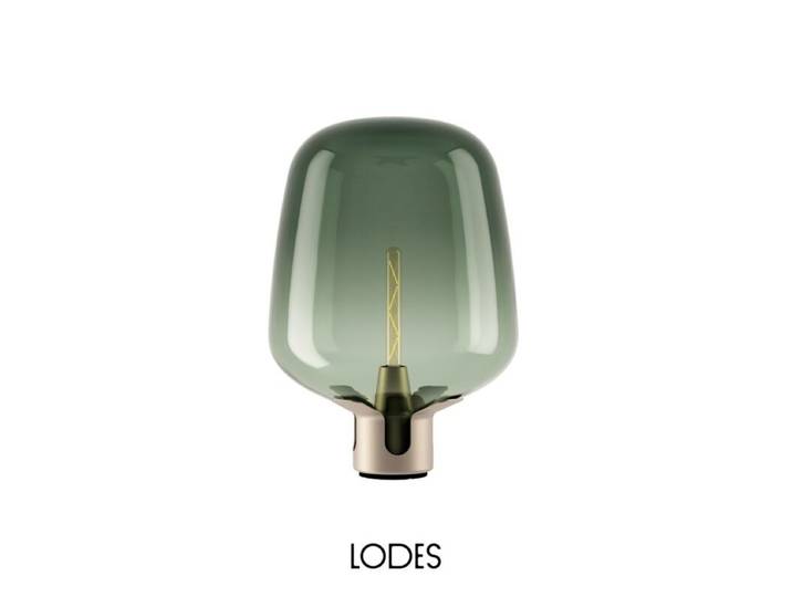 Lodes Tischleuchte Flar - Turquoise , Champagne , Large Design,