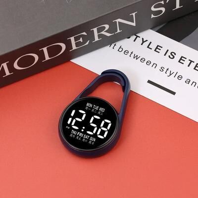 Uplift Essentials LED Electronic Hanging Pocket Watch blue