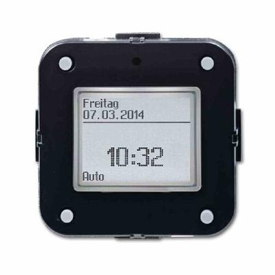 Busch-Jaeger TIMER Jalousie-Schaltuhr, Unterputz, schwarz, glänzend, integrierte Zeitschaltuhr, mit Astro-Programm, mit Memory-Funktion, Zufallsgenerator