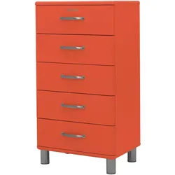 tenzo, Kommode + Sideboard, Malibu Kommode Metall/Holzwerkstoff 60x41x111 cm (60 x 41 x 111 cm)