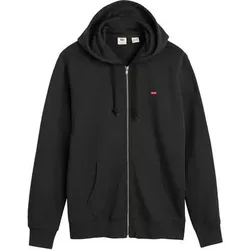 LEVIS Levi's Herren Sweatjacke mit Kapuze - The Original Housemark Zip Up, Baumwolle, Größe 2XL in Schwarz Schwarz