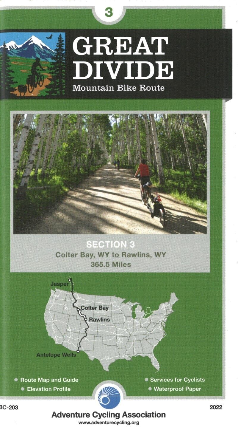 Great Divide Mountain Bike Route n° 3 - South Pass City, Wyoming - Silverthorne, Colorado (404 miles)   Adventure Cycling Association