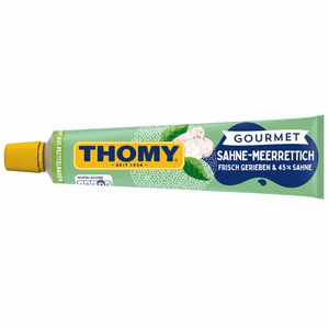 Thomy Meerrettich Gourmet, Sahne-Meerrettich, mild, in der Tube, 190 g