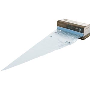 Schneider-GmbH Spritzbeutel 391200, gerollt, Einweg, aus Kunststoff, blau-transparent, 35 cm, 100 Stück