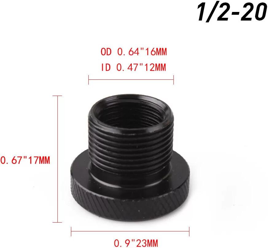 INF Filteradapter aus Aluminiumlegierung 5/8-24 auf 1/2-20 Gewindeadapter
