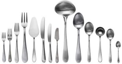 Mepra Natura Flatware Set with H/H Knives (Configuration S) - 113 Pieces