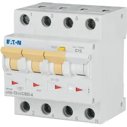 Eaton, Schutzschalter, MOE mRB6-13/3N/C/003-A Fi/LS-Schalter 13A C-Char 30mA