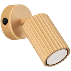 Sollux SL.1560 Wandleuchte KARBON goldene mit Schalter